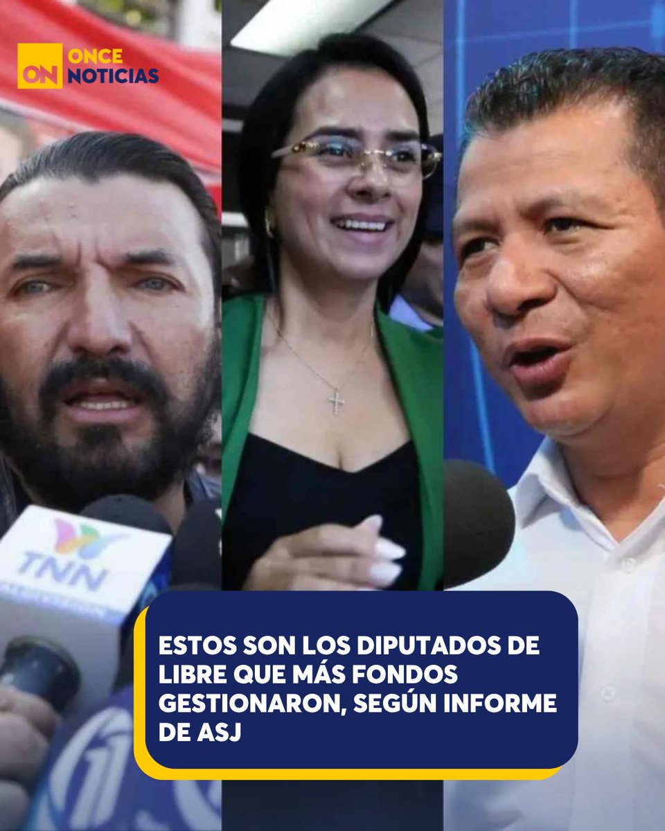 11_Noticias's tweet photo. 🚨 La ASJ reveló los nombres de varios diputados de Libre vinculados a la gestión de fondos públicos durante el período 2023-2025.
👉 ¿Quiénes aparecen en la lista y cuánto dinero gestionaron? https://t.co/Ci66NohnUz
#Honduras #Libre #ASJ #FondosPublicos https://t.co/RR8jMmYMTB