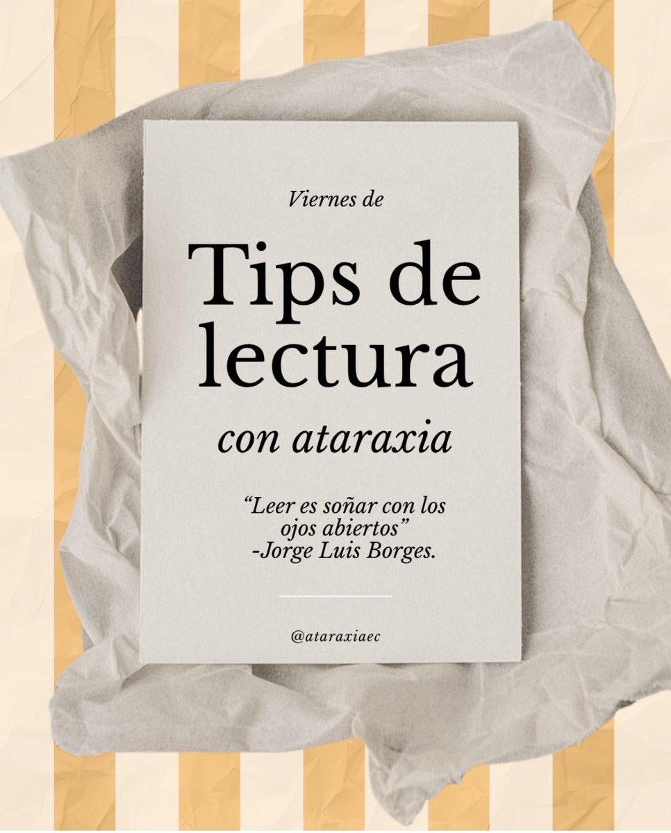 ataraxiaec's tweet photo. Tips de lectura https://t.co/55GchZsOlq