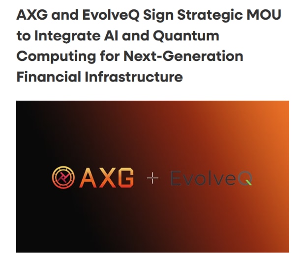 rrustandi33's tweet photo. Another future-facing theme just entered the AXG setup. The AI infrastructure angle is getting broader. EvolveQ and AlloyX HK are exploring how AI, quantum and HPC may support financial use cases. Execution matters next.

#momsonn #TejRan $MSFT $GOOGL https://t.co/mg9fBpBuJX
