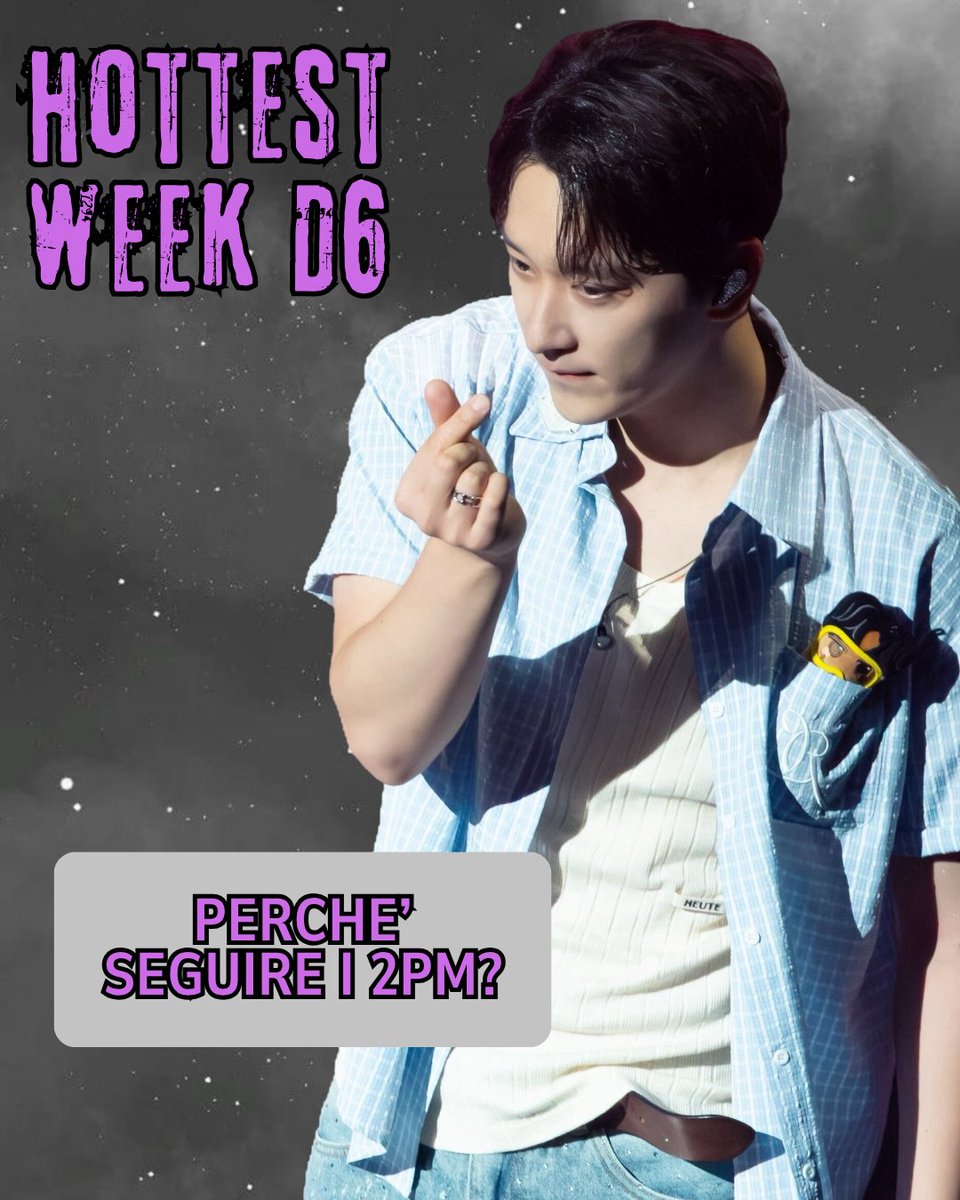 Italia2pm's tweet photo. D6 🩶
Why someone should stan 2PM?
#2PM #HOTTEST #HottestWeek https://t.co/wNWGuDDNT8