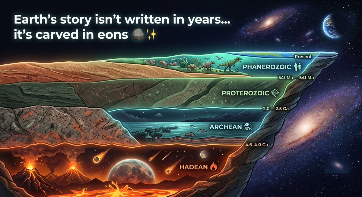 JumpingCuriosit's tweet photo. #Eons #Geology #DeepTime #EarthScience #RockIt #Timeless #ScienceTwitter #PlanetEarth #GeologyHumor #CosmicTime https://t.co/XvOSX8mBI4