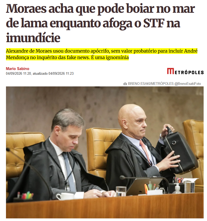 Luccas1964's tweet photo. ALEXANDRE DE MORAES acha que pode boiar no MAR DE LAMA enquanto afoga o STF na imundície https://t.co/YBGz8rt6gR https://t.co/sMTGhnmPPo