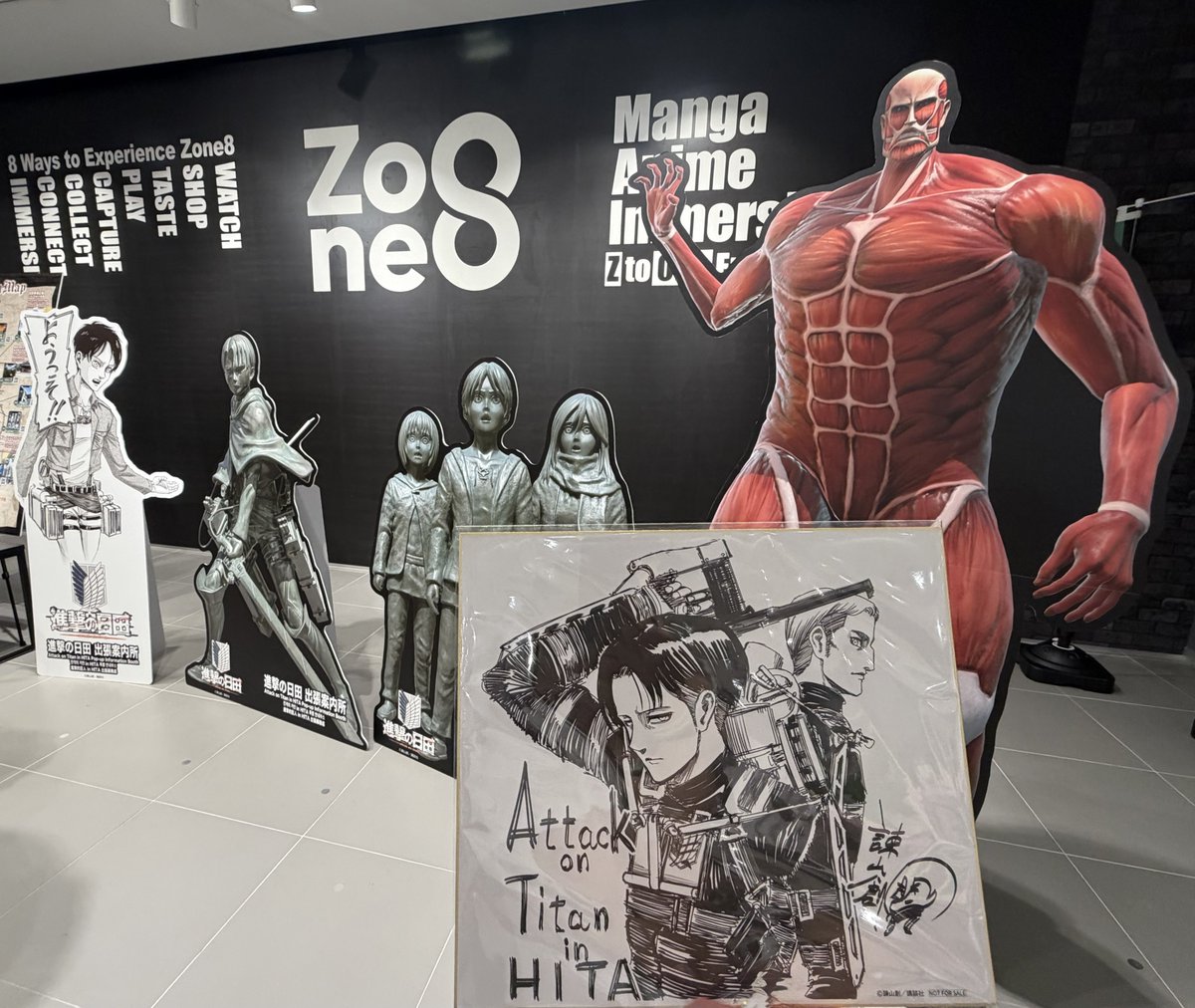 ammon_cos's tweet photo. 個人的にキャナルの進撃ショップでフィギュアと数量限定の兵長の色紙を手に入れれたのめちゃくちゃありがたい🙏😭 https://t.co/RLALxDn1nl