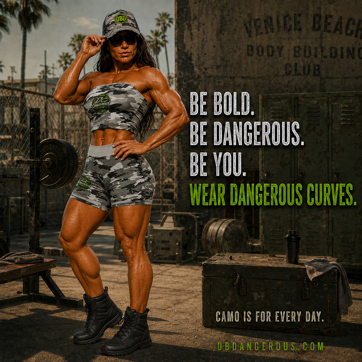 OBDangerous1962's tweet photo. Dangerous Curves is back in camo.  
Built for the gym. 
Made for every day. 
Wear it bold. Wear it your way.  

Camo tube top: 📷https://t.co/k0tnuM4VRU
Camo shorts: 📷https://t.co/bGE9L7aXwZ 

Bold. Be Dangerous. Be You.  

#DangerousCurves #OBDangerous #CamoStyle https://t.co/KW12jAwOn0