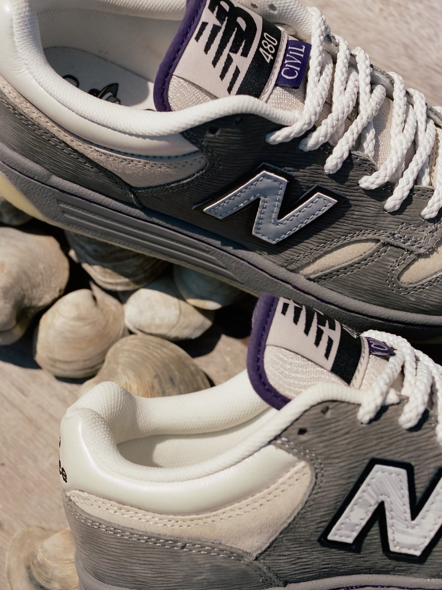 nbnumeric's tweet photo. A nod to New England heritage, the quahog-inspired 480 from @WeAreCivil 
Now available at skate shops. ⁠ https://t.co/zpqg14b1pm