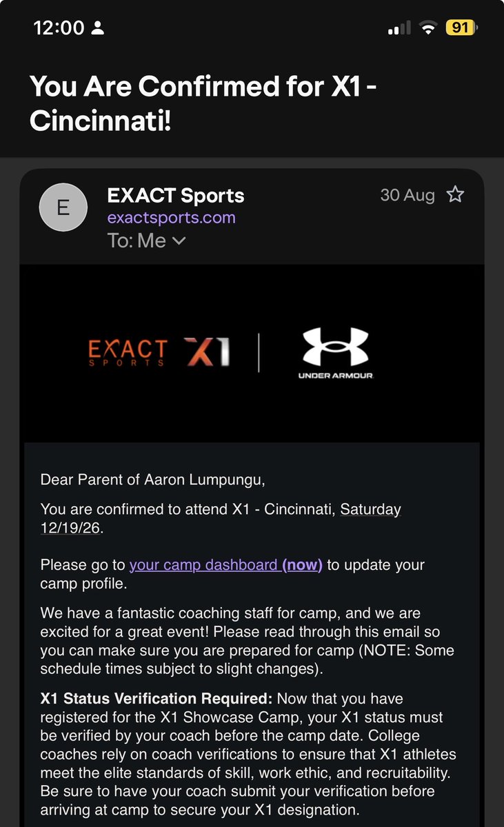 AaronLumpu5ps's tweet photo. Blessed to received an invitation from EXACT X1 to showcase my skills on Dec. 19th this winter. Thanks for the invite and listing me as a top football prospect for the C/O 2029! Can’t wait! https://t.co/fdhySQT1Ax