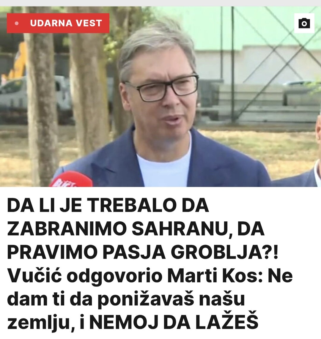 DraganaGaga0803's tweet photo. Bravo za jasan odgovor Vučića! Ne može niko da ponižava Srbiju i vređa naš narod. Istina i dostojanstvo moraju biti iznad svega. Ne damo da nam vređaju zemlju! 🇷🇸
#srbija #odlucno #direktno https://t.co/X4lxQmWhLy