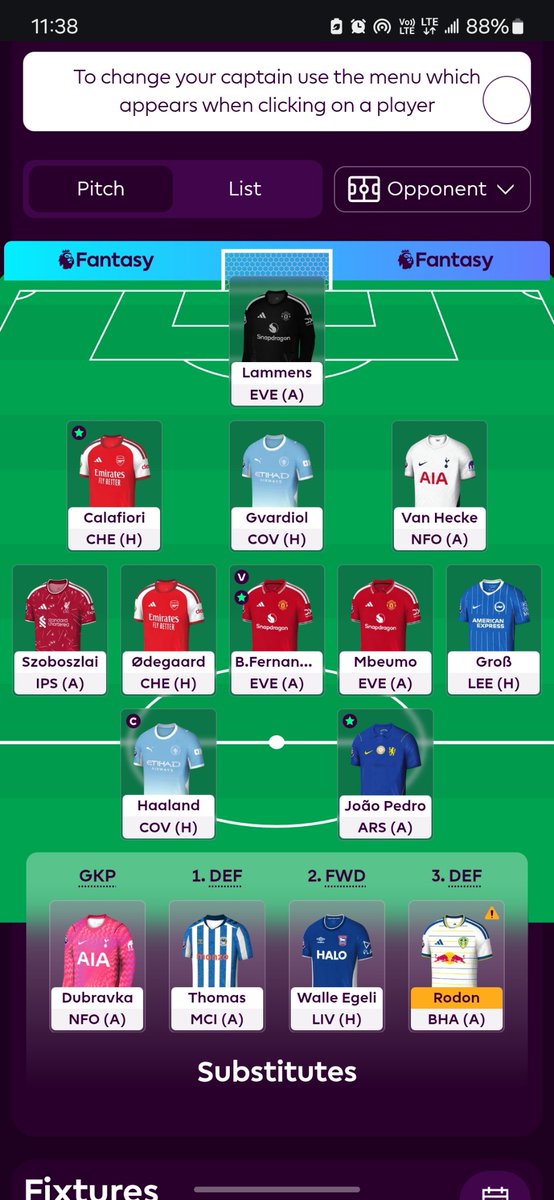 Hassen__Yassin's tweet photo. @FPL_TomHadley Hey tom would like to know your opinion about this team. I'm currently leaning towards using 1 FT to change van hecke to de cuyper and activate the tc. But there is also a part of me telling me to use the free hit and get cherki isak MGW and the likes. https://t.co/N9EzvPj9mg