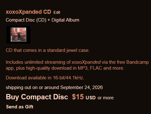 goombacore's tweet photo. xoxoXpanded CDs out now on bandcamp via @CheapskapeRcrdz <3 https://t.co/AXnDN7YsZM