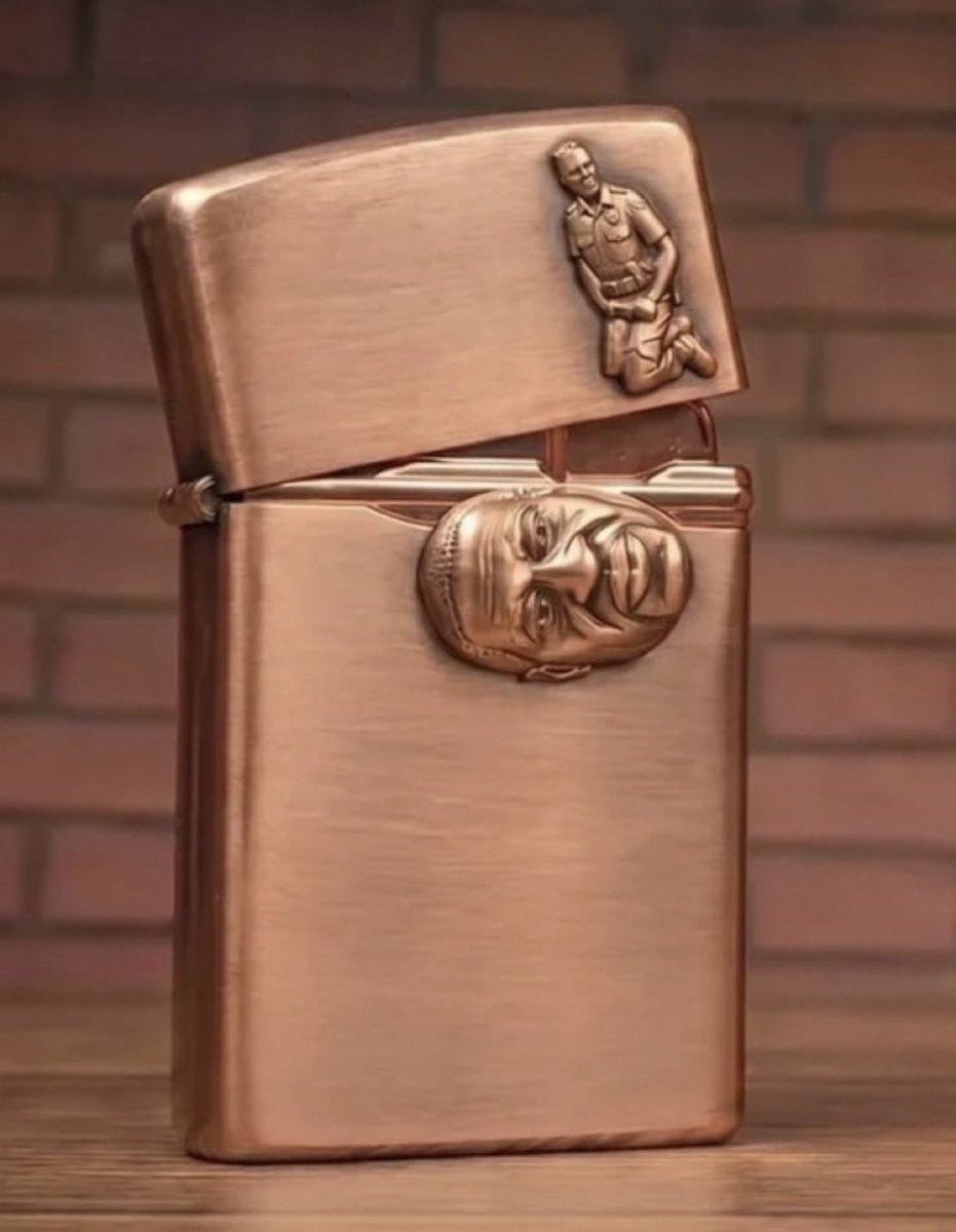 Lordmiles's tweet photo. In 1 month we begin production of the George Floyd lighter that says “shiettt” and “I can’t breath” when opened. https://t.co/rDLh7WZ0PI