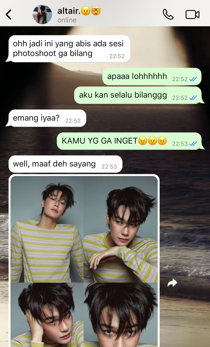 teeradecholic's tweet photo. few tweets au #teedew / #dewtee 

altair momen melihat hasil photoshoot kairo release ke media https://t.co/vQHDkqsb5W