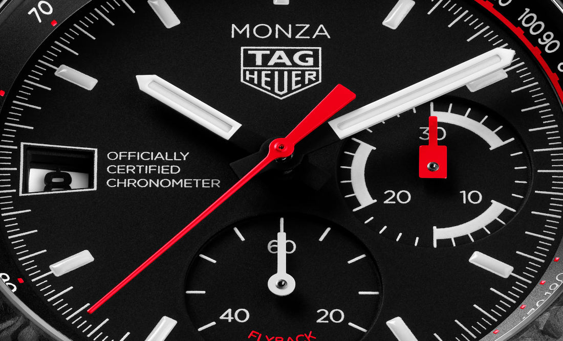 MrStateless's tweet photo. The TAG Heuer Monza Flyback Chronograph returns in forged carbon, combining a COSC-certified automatic flyback movement with a distinctive black-and-red design.
Read the full article at https://t.co/YUNGFRogKN.
#TAGHeuer #Monza #Chronograph #Watchmaking https://t.co/5ON3kSRtTk