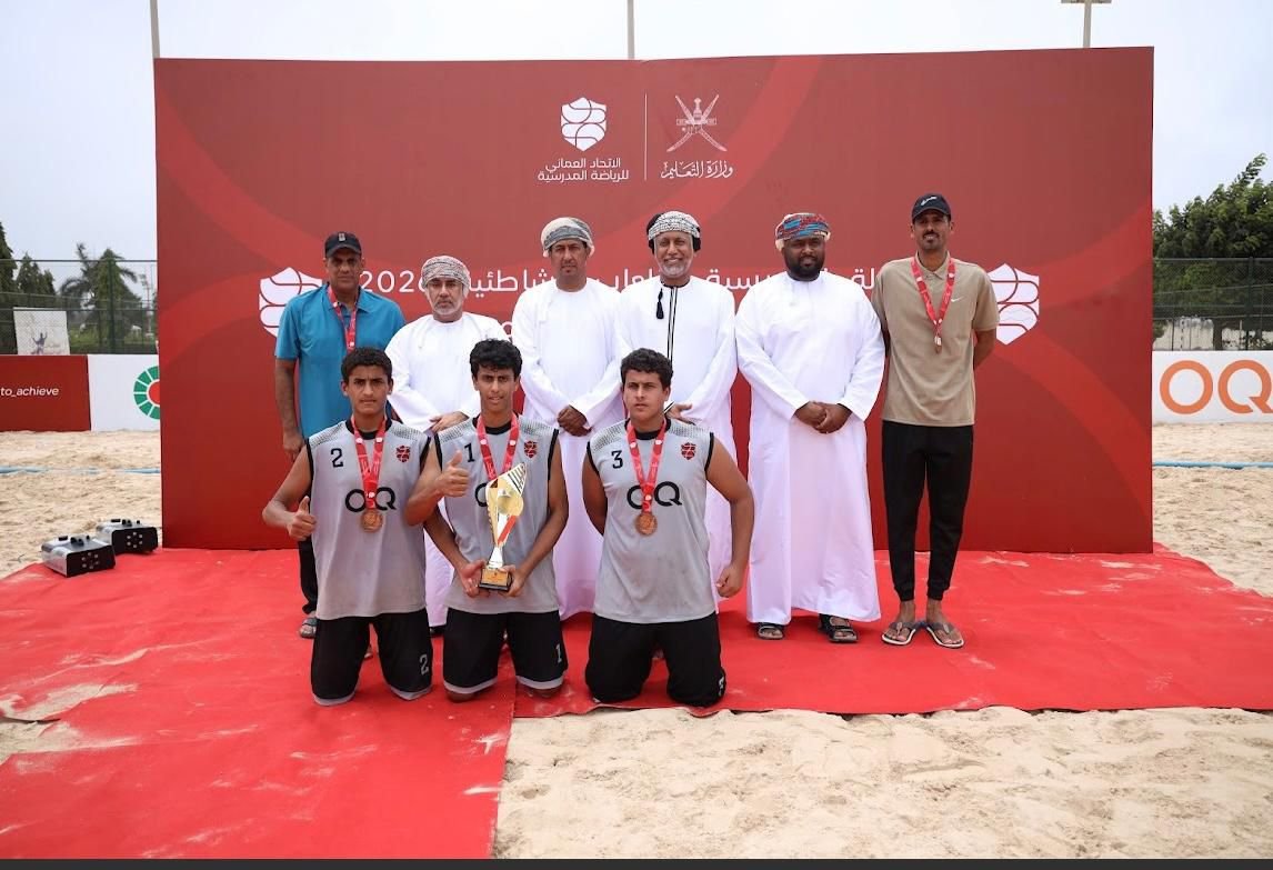 astott66's tweet photo. يسر فريق العقدة الرياضي الثقافي أن يتقدم بخالص التهاني لأبناء الفريق:
محمد بن خالد بن حمد المالكي 
مؤيد بن حمد بن مهيل المالكي
سعيد بن حمد بن سعيد المالكي 
ممثلي تعليمية محافظة جنوب الباطنة في البطولة المدرسية للألعاب الشاطئية بمناسبة حصولهم على المركز الثالث على مستوى السلطنة.. https://t.co/7leUOzsgqF