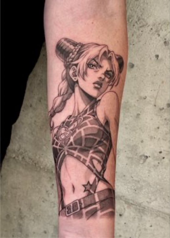 DREAMINKST's tweet photo. Jolyne Kujo 💖 #tattoo #tattedup https://t.co/Gvk6u3Pmtg