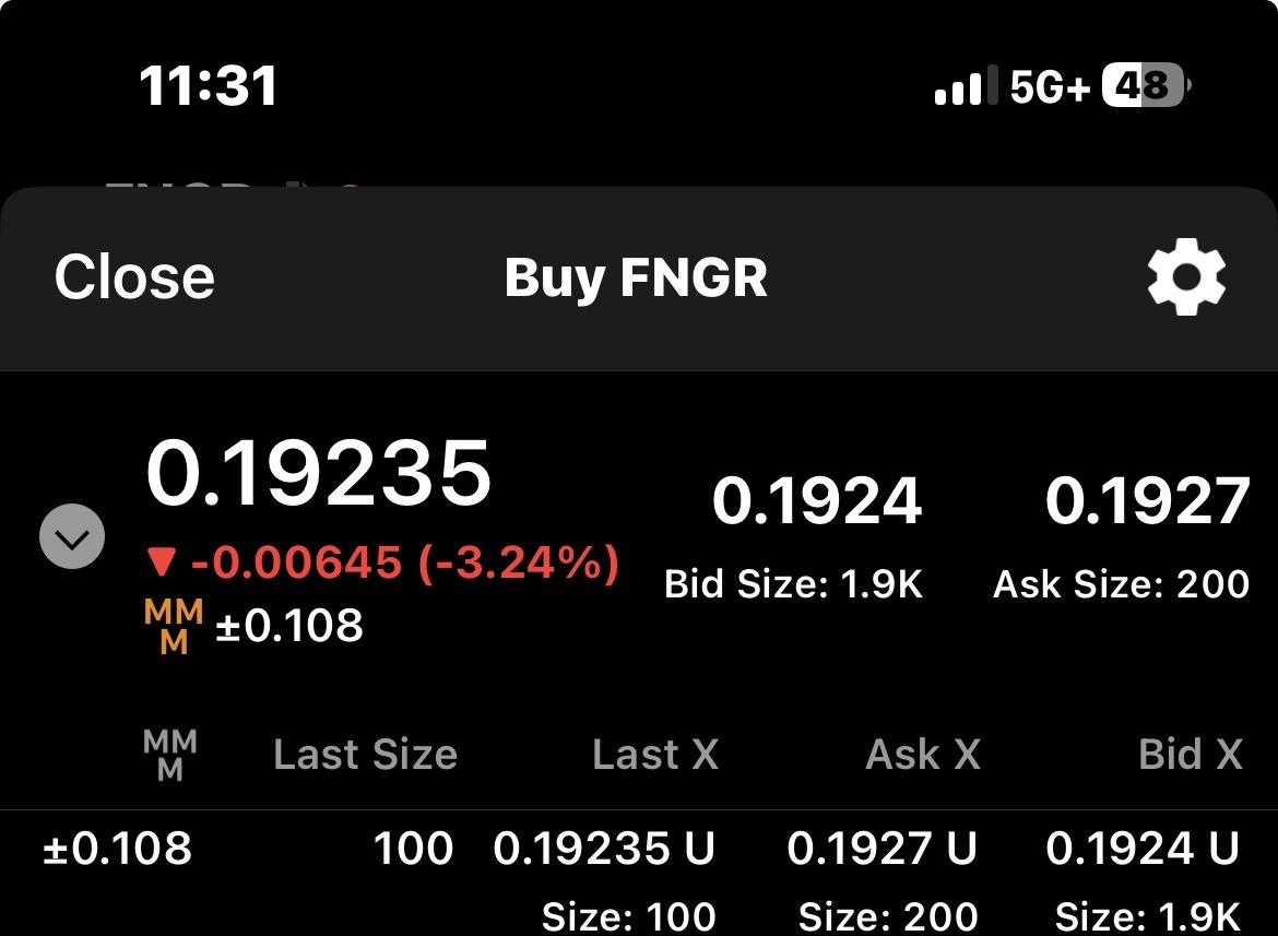 TintedVeil's tweet photo. $FNGR 5 digit past decimal price trade thru @FINRA  "otc" mm within a Nasdaq exchange stock @adenatfriedman which was suppose to be shut down 11/8/21 U=OTCBB @POTUS shut down the pay/play scheme GLOBAL RICO fraud

https://t.co/RGqxm8kkAf https://t.co/PPiJYbbTm3