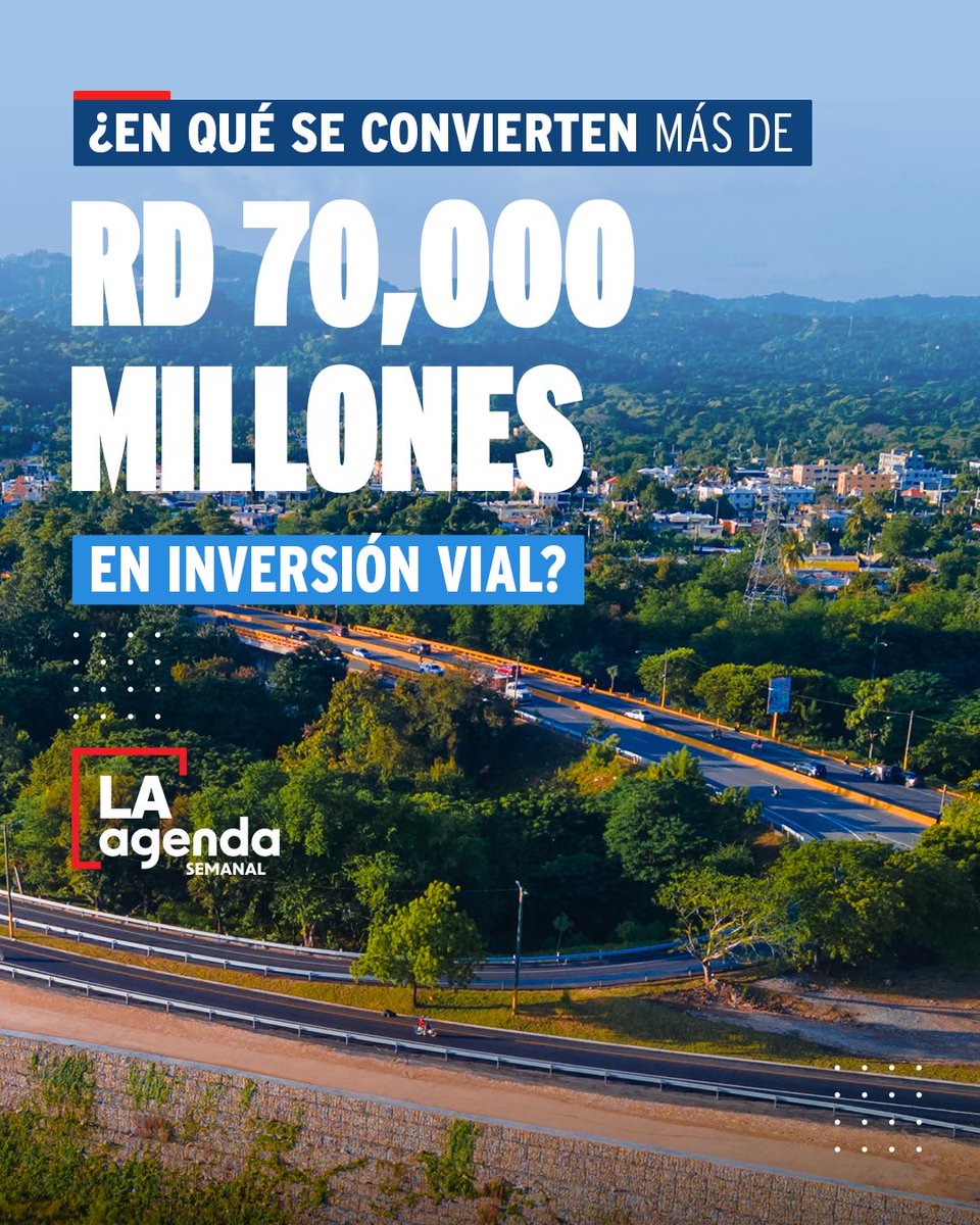 RD_VIAL's tweet photo. Cada mejora en nuestras vías tiene un impacto directo en la vida diaria.

Por eso seguimos mejorando la red vial y fortaleciendo los servicios que acompañan a quienes se mueven por el país. https://t.co/X6yHC9sBa5