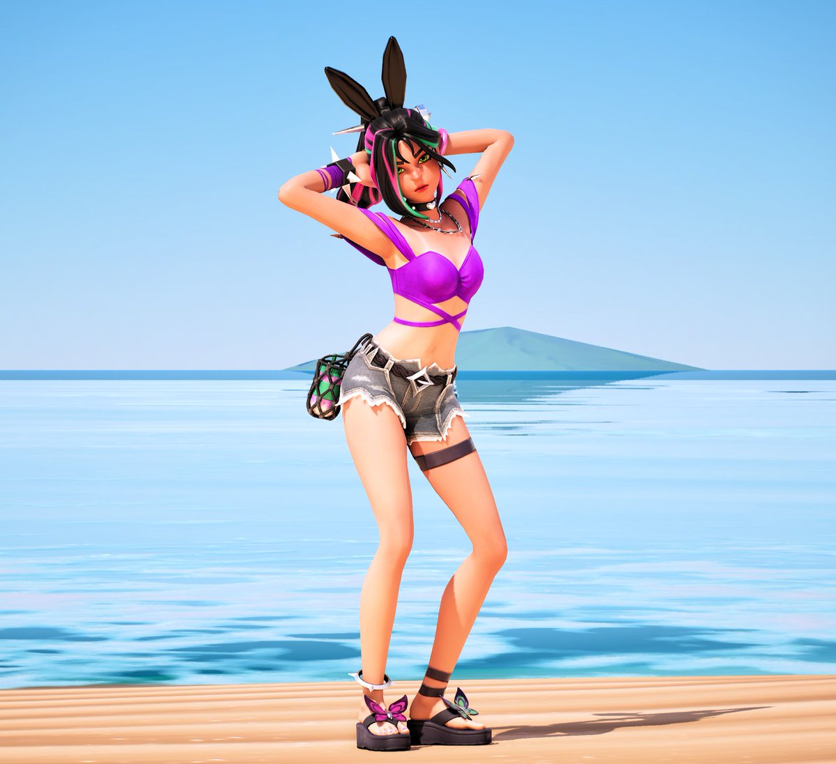 TeamHelsie's tweet photo. Everyday is a Helsie day ♥️✨️🧋
Today she's out and about as a bunny, though.😏🤤
#Helsie #Fortnite #Fortography #Fortniteart https://t.co/XLWkrCtaSL