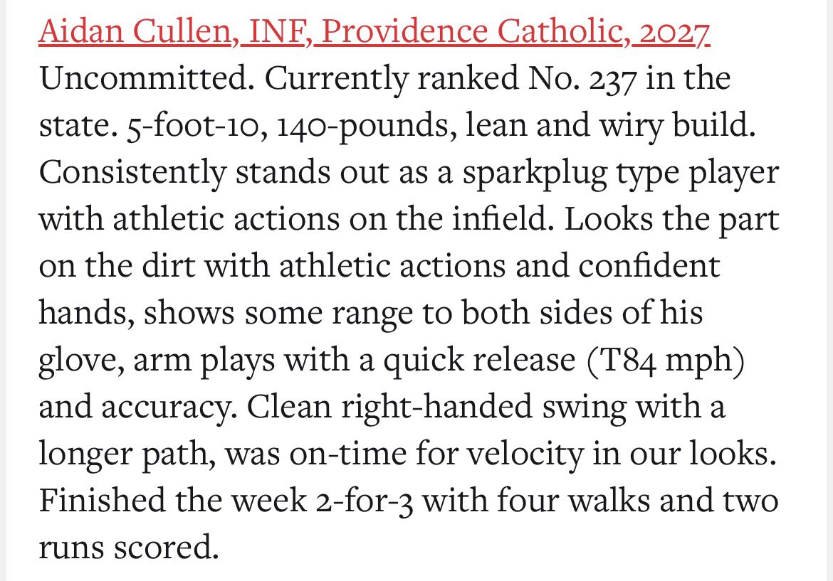 aidan_cullen33's tweet photo. Updated video and write up from @PrepBaseballIL State Games! @RhinoBaseball @CelticBASE #uncommitted https://t.co/DjuMKJsyth