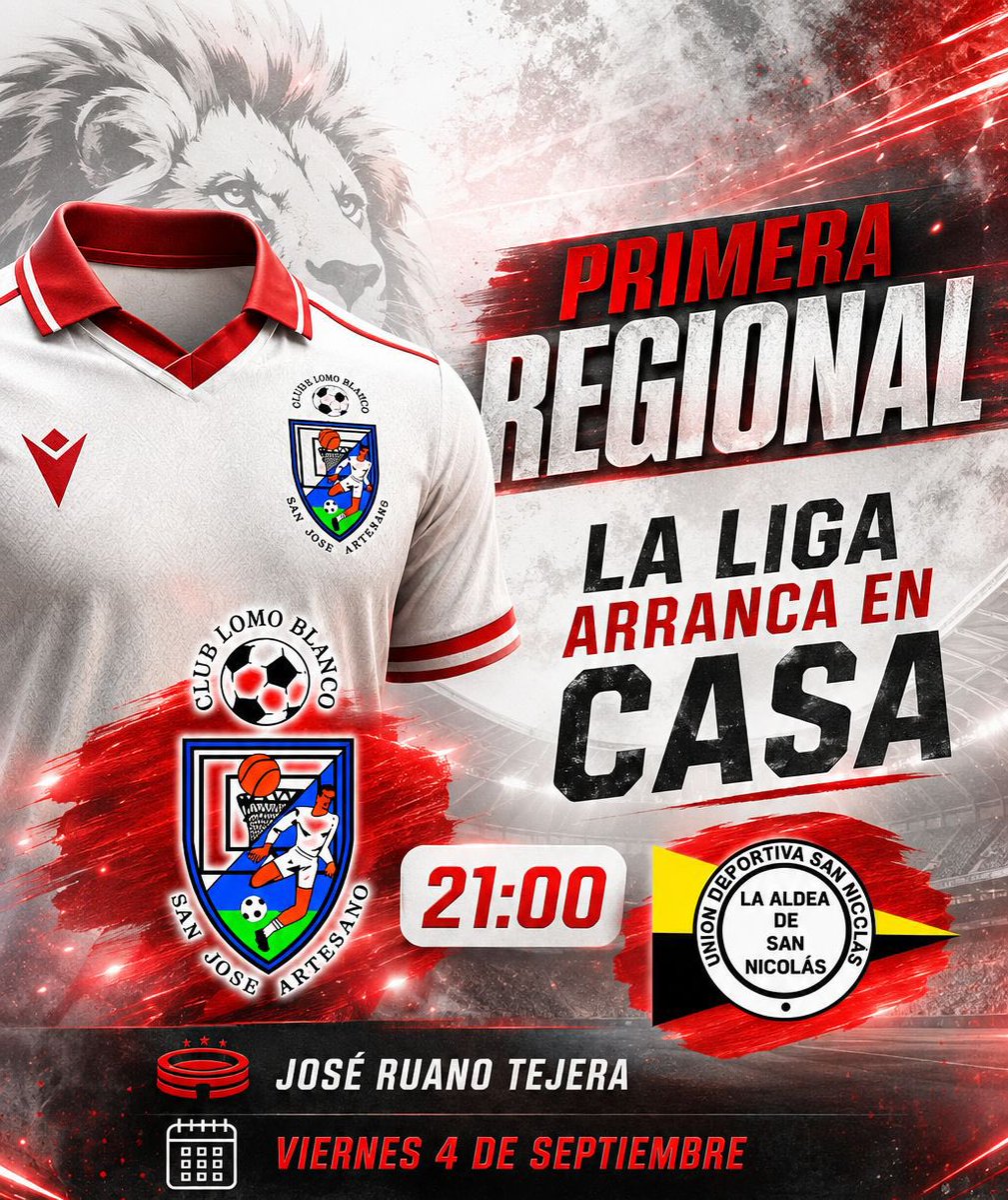 CDLomoBlanco's tweet photo. ¡HOY COMIENZA LA LIGA! 🔥

Arranca una nueva batalla para nuestro Regional. 💪⚽️
Y hay algo que nunca puede faltar: la afición.

Porque ustedes son el JUGADOR Nº12. 🗣️🔥
Desde la grada, cada voz, cada aplauso y cada grito empuja al equipo. https://t.co/EyDOE17L3b