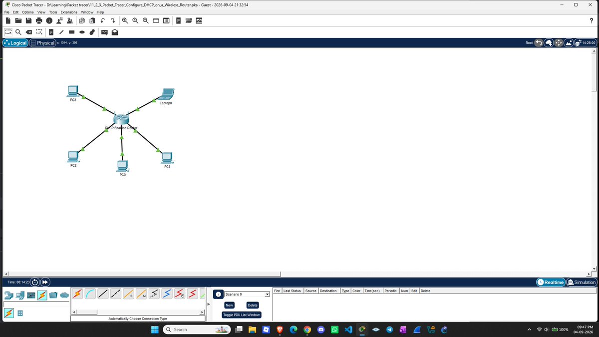 jonamcybersec's tweet photo. DAY 52

Back to networking today.

Went deeper into DHCP and the DORA process, and understood the role of the default gateway.

Also revised private IPv4 ranges and IPv4 classes, and practiced DHCP configuration in Packet Tracer.

#CyberSecurity #Networking https://t.co/9EqBrQK4wC