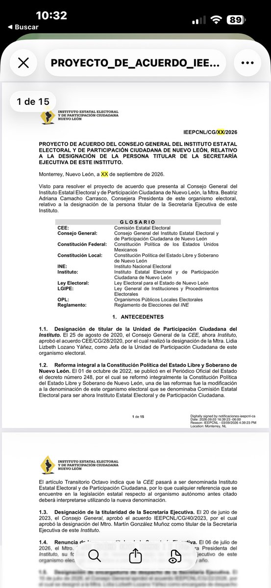 jorgegogdl's tweet photo. El @ieepcnlmx todavía no se ha reunido y ya se filtró que Jesús Cantú Escalante, íntimo amigo de Tatiana Clouthier y quien fuera su empleado en SE, será el nuevo secretario ejecutivo del instituto electoral de Nuevo León.

Morena está poniendo a un árbitro vendido. https://t.co/jeUZzo4whZ