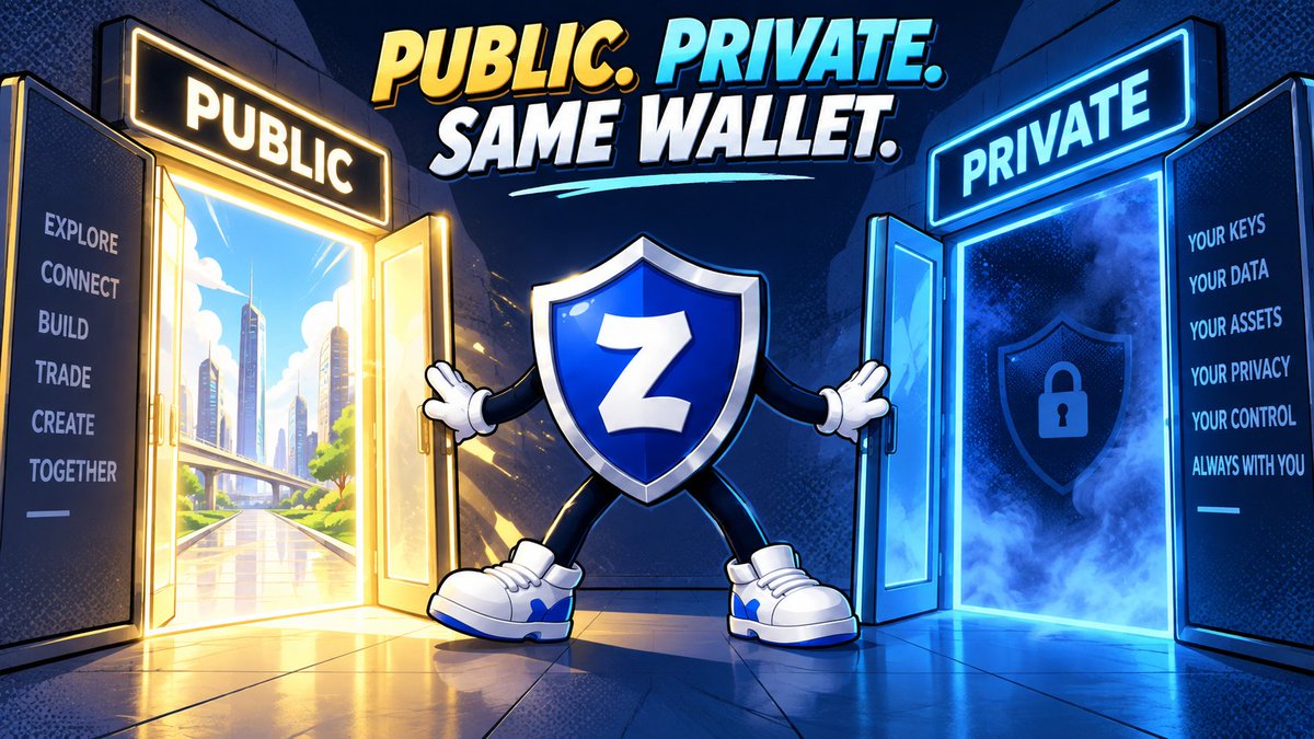 zkxwallet's tweet photo. Public Mode vs Private Mode, the short version for anyone who missed it: Public works like any standard EVM wallet, visible on-chain the same as everything else in crypto. 🧠 ✅

Private Mode shields your balance and history into that 0zk address instead. Same wallet, same seed, switch between them whenever a given transaction calls for it. 💡