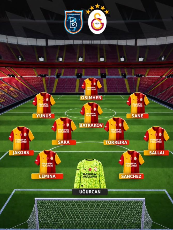 gsteamtr's tweet photo. Başakşehir karşısında ilk 11'imiz.

Abdülkerim ve Barışı yedek bırakması sizce doğru bir karar mı ?

#İBFKvGS https://t.co/NG7rq6jjZ1