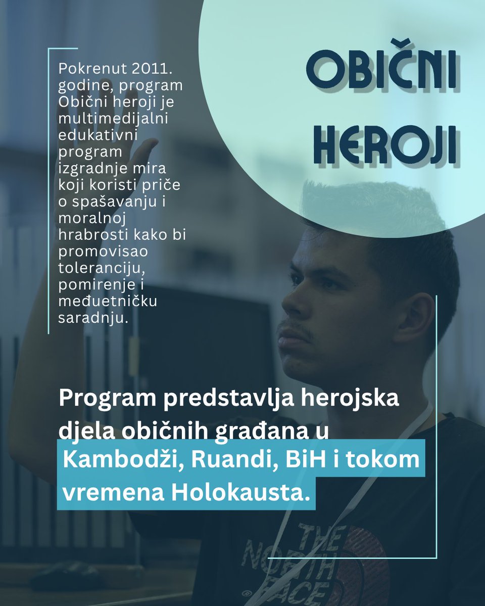 PCRCBiH's tweet photo. 15 godina #PCRCBiH - 15 godina mirovnog obrazovanja

Mirovno obrazovanje oduvijek je jedan od centralnih stubova našeg rada. Od samog početka, naša ciljna grupa su mladi ljudi regiona jer vjerujemo da su oni mladi snaga napretka i pozitivnih promjena.

Kroz programe poput Običnih heroja, Festivala mira, Mir magazina i Omladinske akademije #stanjemira, radimo na izgradnji održivog mira promovišući vrijednosti pravde, međukulturalnog razumijevanja i pomirenja.

Tokom godina, ovi programi dosegli su hiljade mladih ljudi širom Zapadnog balkana - pogledajte neke od projekata i najvažnije brojke u narednim slajdovima!

Saznajte više: https://t.co/7meQki4VoZ #Sretnih15 #PCRClove