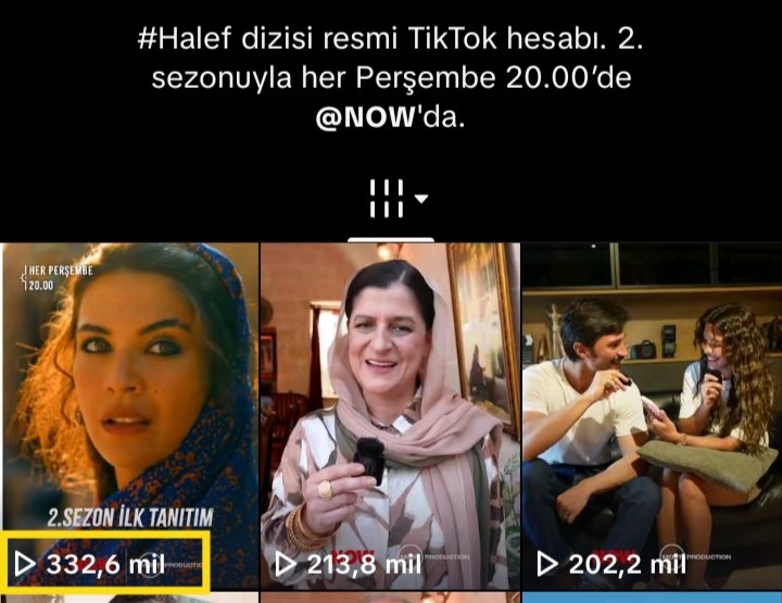 Natalieth4's tweet photo. 👀💣🔥Cuenta de NOW en Tiktok vs cuenta de Halef en Tiktok #YilSer #BiranDamlaYılmaz #ilhanşen #HalefKöklerinÇağrısı https://t.co/dzmBxX5EMo