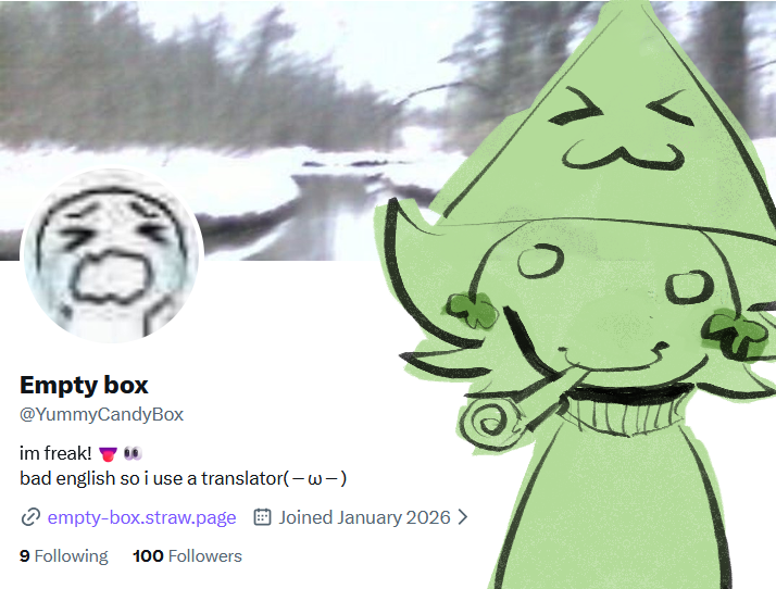 YummyCandyBox's tweet photo. WAAAH 100 FOLLOWERS
man im so happy X3 https://t.co/Cf137EAFVq