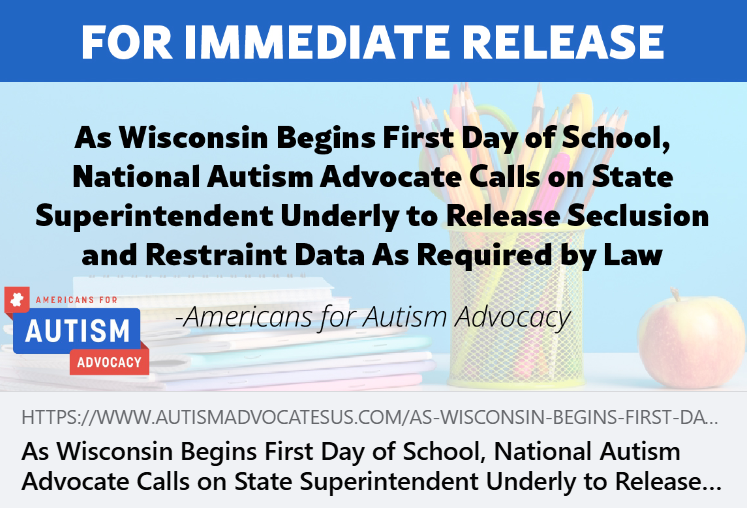 RepDittrich's tweet photo. "Wisconsin Statute 118.305 Pupil Restraint and Seclusion prohibits the use of seclusion or physical restraint by school staff except in very limited circumstances where a student’s behavior presents a clear, present, and imminent risk to the physical safety of students or school staff and it is the least restrictive intervention feasible."

Last week, Wisconsin's autism community called on our State School Superintendent to release the 2024-25 numbers of incidents as required by law. These families and the public deserve to know what is going on in our schools. Jill Underly owes them transparency.

https://t.co/f0g1N2GhYd