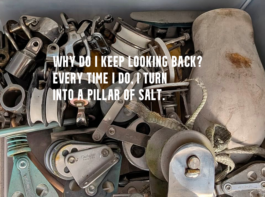 TimBnSC's tweet photo. Assorted Marine Hardware I found just now for sale on Facebook  Marketplace. Why do I keep looking back? Every time I do, I turn into a  pillar of salt. I miss my sailboat but keep sailing in the novels I  write. #WritingCommunity #WritersLife  #Sailing https://t.co/q8Jcc7gwn5