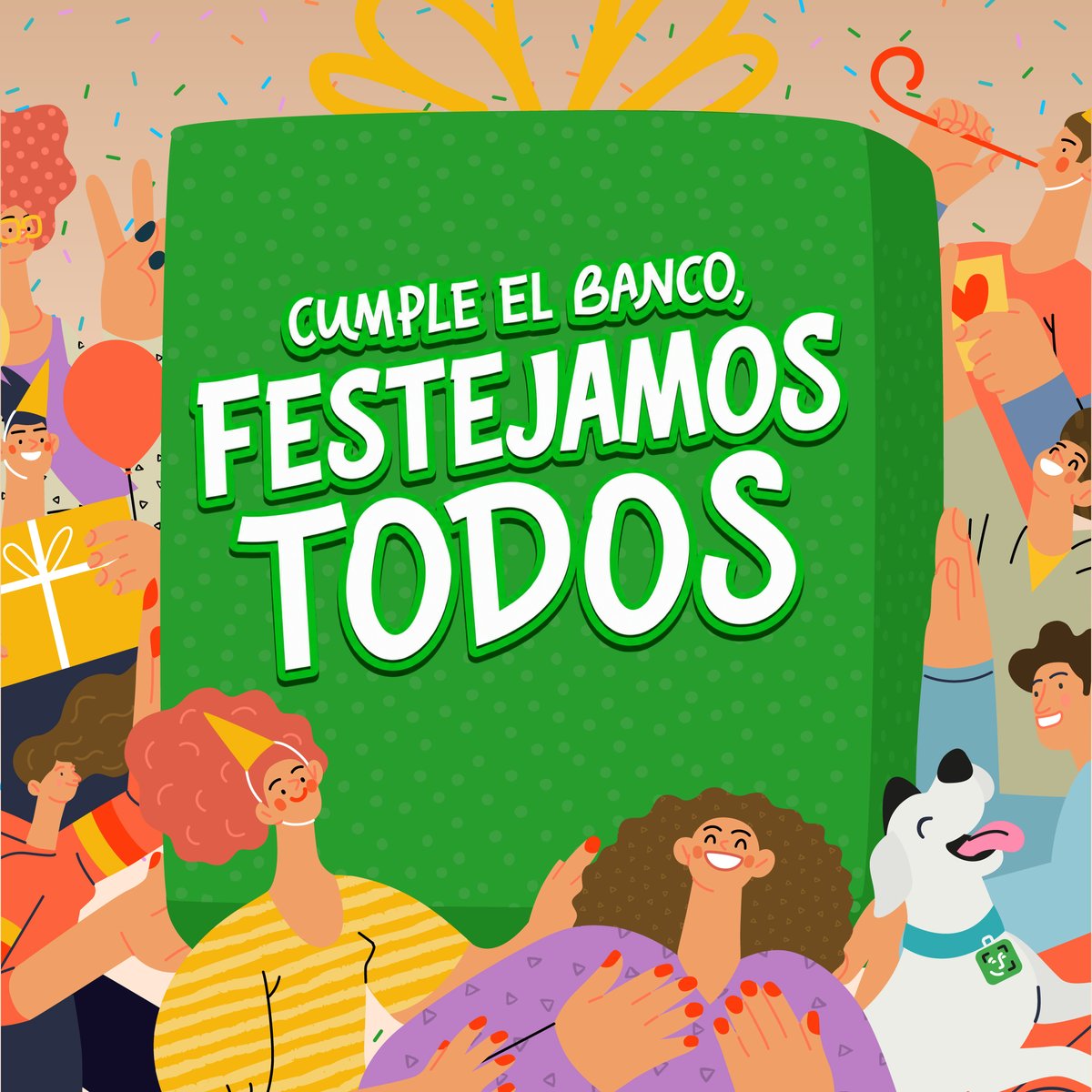 bancoprovincia's tweet photo. ¡Hoy cumplimos 204 años y los regalos son para nuestros clientes y clientas! 

Jugá ya a la Aventura Cuenta DNI desde la app: si completás el recorrido te llevás un superregalo. ¡Tenés una chance por día!

Mirá todos los detalles de cada beneficios en nuestra web.