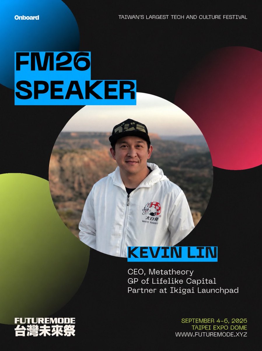 886Studios's tweet photo. come hear our Managing Partner @kevinlin on stage today this afternoon for FUTUREMODE @TaipeiWeek! https://t.co/TOCnmhJNsw