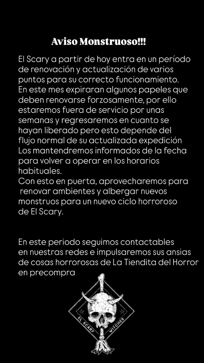 clauzzen's tweet photo. #elscary Aviso Monstruoso!!! https://t.co/DYZjqIWNtG