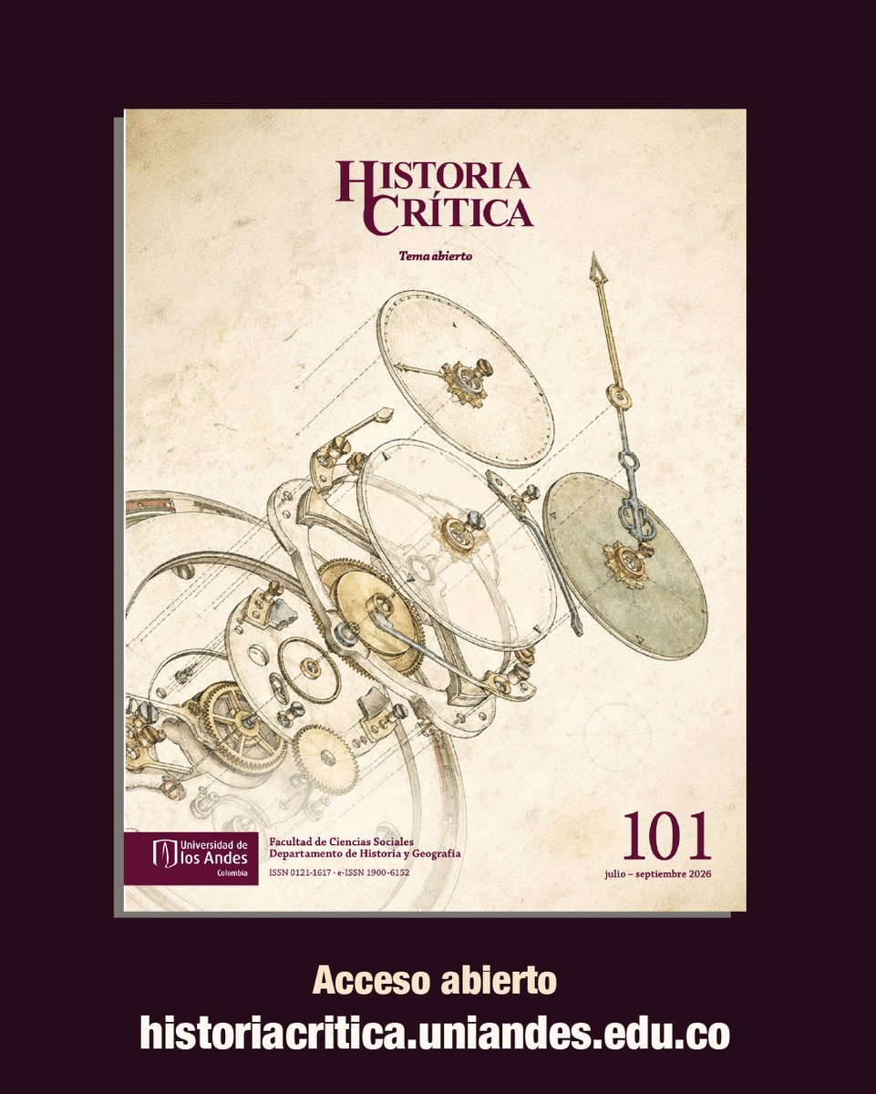 RevistasUAndes's tweet photo. 🚨 ¡Ya está disponible el número 101 de Historia Crítica!

📖 Lee y comparte en acceso abierto:
https://t.co/vgakQGESZY

#Historia #AccesoAbierto
@facisouniandes https://t.co/5mW9K1mwtV