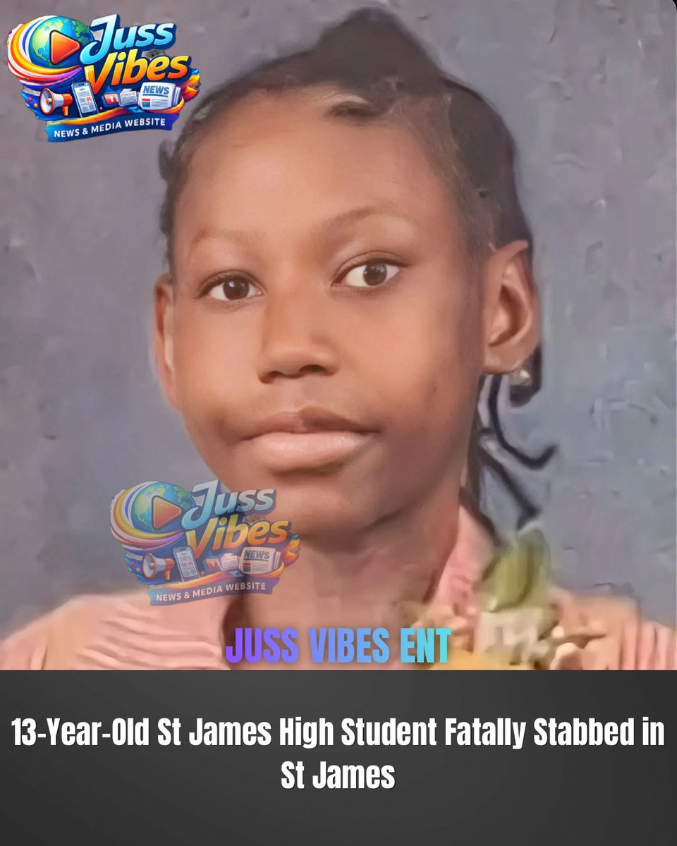 Juss_Vibesent's tweet photo. A 13-year-old St James High School student, identified as Jessina Pearce, also known as “Lia,” was reportedly fatally stabbed in the Providence Heights/Flanker area of St James on Thursday, September 3.

Police have taken one 13-year-old girl into custody, investigations continue https://t.co/jcYin2o9yk