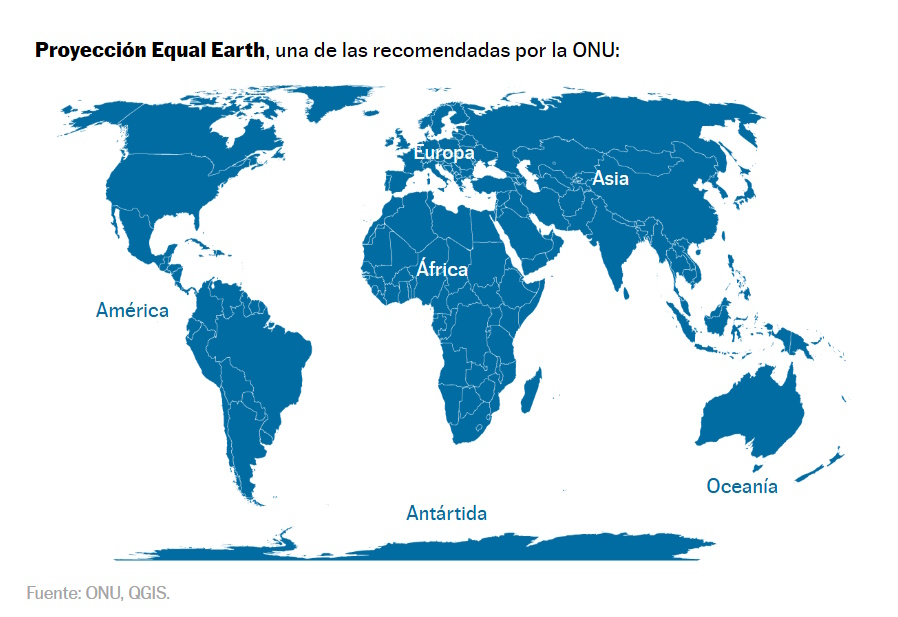JohariGautier's tweet photo. “Un mapa justo no cambia la geografía del mundo. Cambia la forma en la que se percibe el mundo”, expresó Robert Dussey, ministro de Asuntos Exteriores de Togo, hoy en la ONU.

Así debería verse África en un mapa según la Proyección Equal Earth (que respaldaron hoy 164 naciones): https://t.co/kqLVpGRX1h
