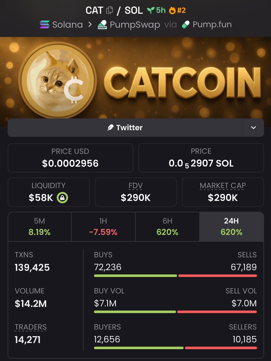 SolDegen_'s tweet photo. We just locked in a massive 10x on my $Cat call 🚀🔥

Were you positioned early, or did you fade the call? 👀

The next opportunity could be closer than you think. Stay locked in with my private TG for upcoming setups and market insights. 

DM to join 📥

#Cat #Solana #Pumpswap https://t.co/bQRzfJFPOx