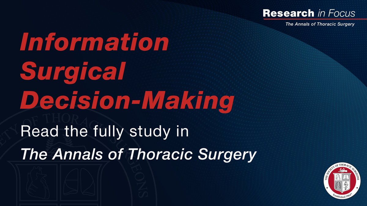 STS_CTsurgery's tweet photo. Postoperative chylothorax is uncommon after lung cancer surgery, but its impact can be significant.

An analysis of 152,823 lung cancer operations from the STS General Thoracic Surgery Database found patients who developed chylothorax experienced substantially higher rates of major morbidity.

Read more in The Annals of Thoracic Surgery: https://t.co/ktPJRBhGYy