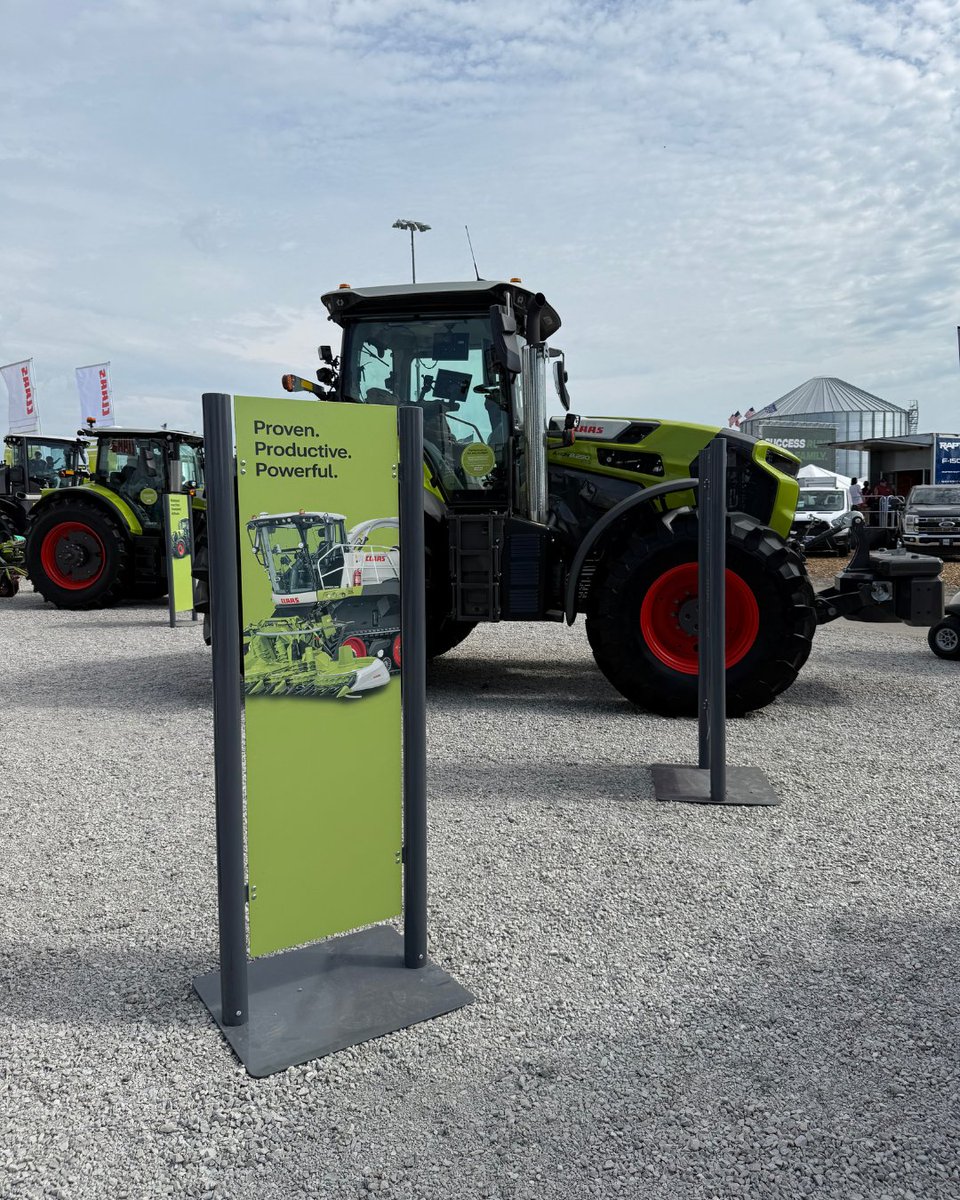 CLAAS_America's tweet photo. Three new tractors. One new corn head. The JAGUAR 1000 series. Ride and drives. Three days in Boone, Iowa. That’s a wrap on #FPS26!

#CLAAS #ROVIO #ARION #AXION https://t.co/yWbCJisrdo