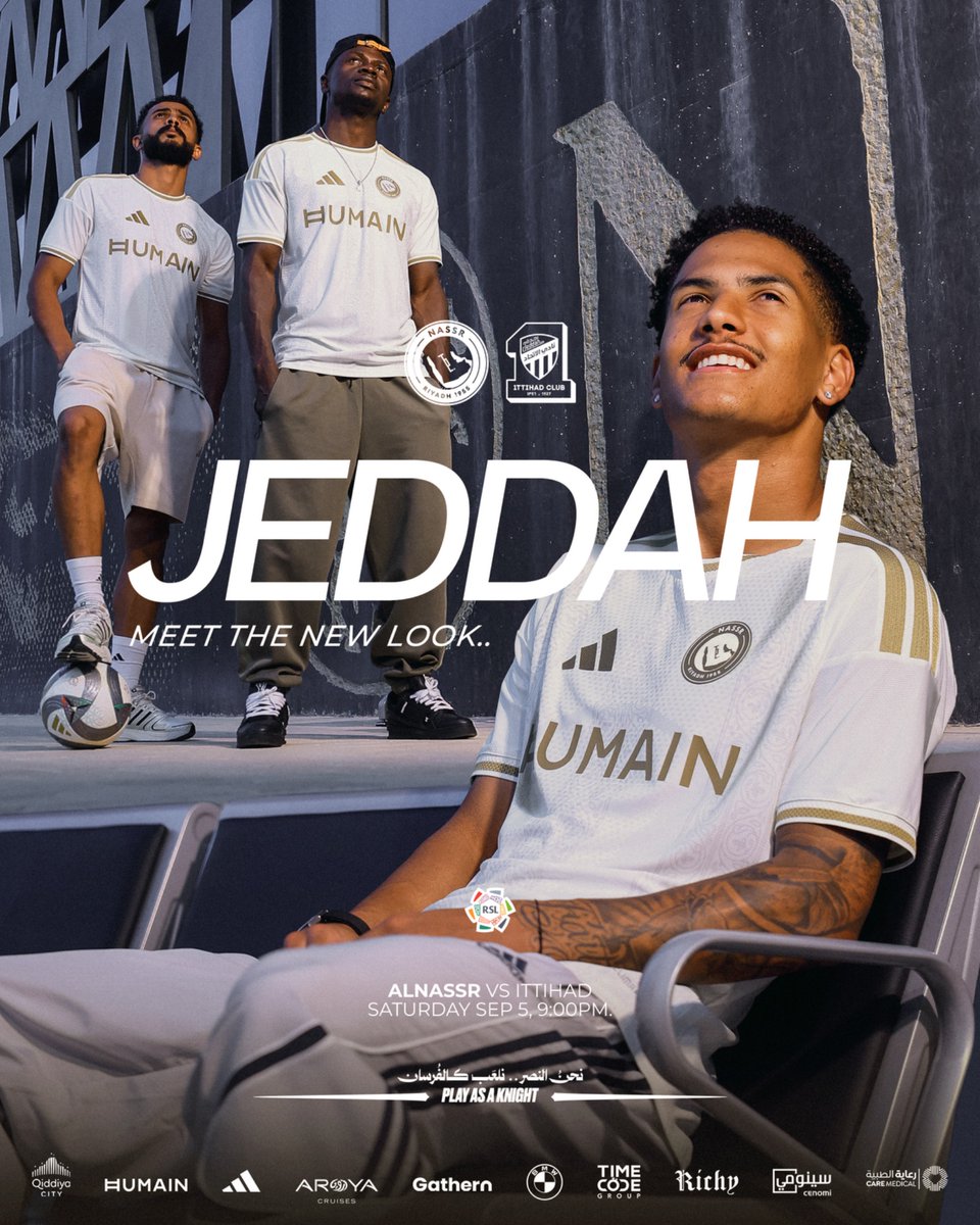 AlNassrFC_EN's tweet photo. All roads led to tonight 👊
Nassr. Ittihad. Jeddah ⚔️ https://t.co/XObQURm3Lw