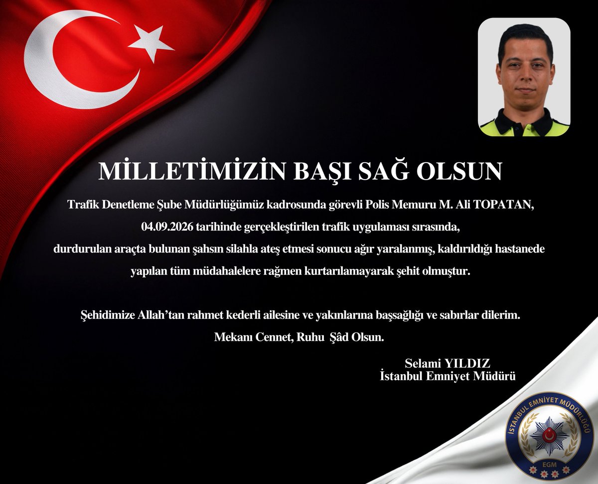 istanbul_EGM's tweet photo. Milletimizin başı sağ olsun 🇹🇷 https://t.co/AzsIQZ2rNk