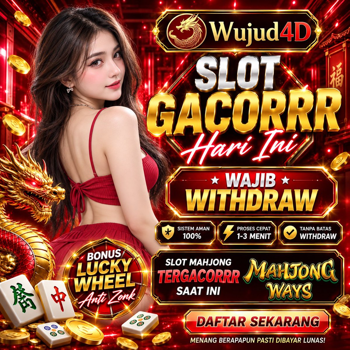 natalieross28's tweet photo. 🔥 Situs Slot Gacor Hari Ini Top 1
🎡 Bonus Lucky Wheel Anti Zonk 
🀄 Mahjong Ways siap kasih kejutaN di WUJUD4D

Link maxwin >> https://t.co/FJXkyz9EkW

#wujud4d #sabtu #pagii #jackpot #zonauang #slotonlinegacor #EmasSeribuanGoPay https://t.co/peJsrwEeeO