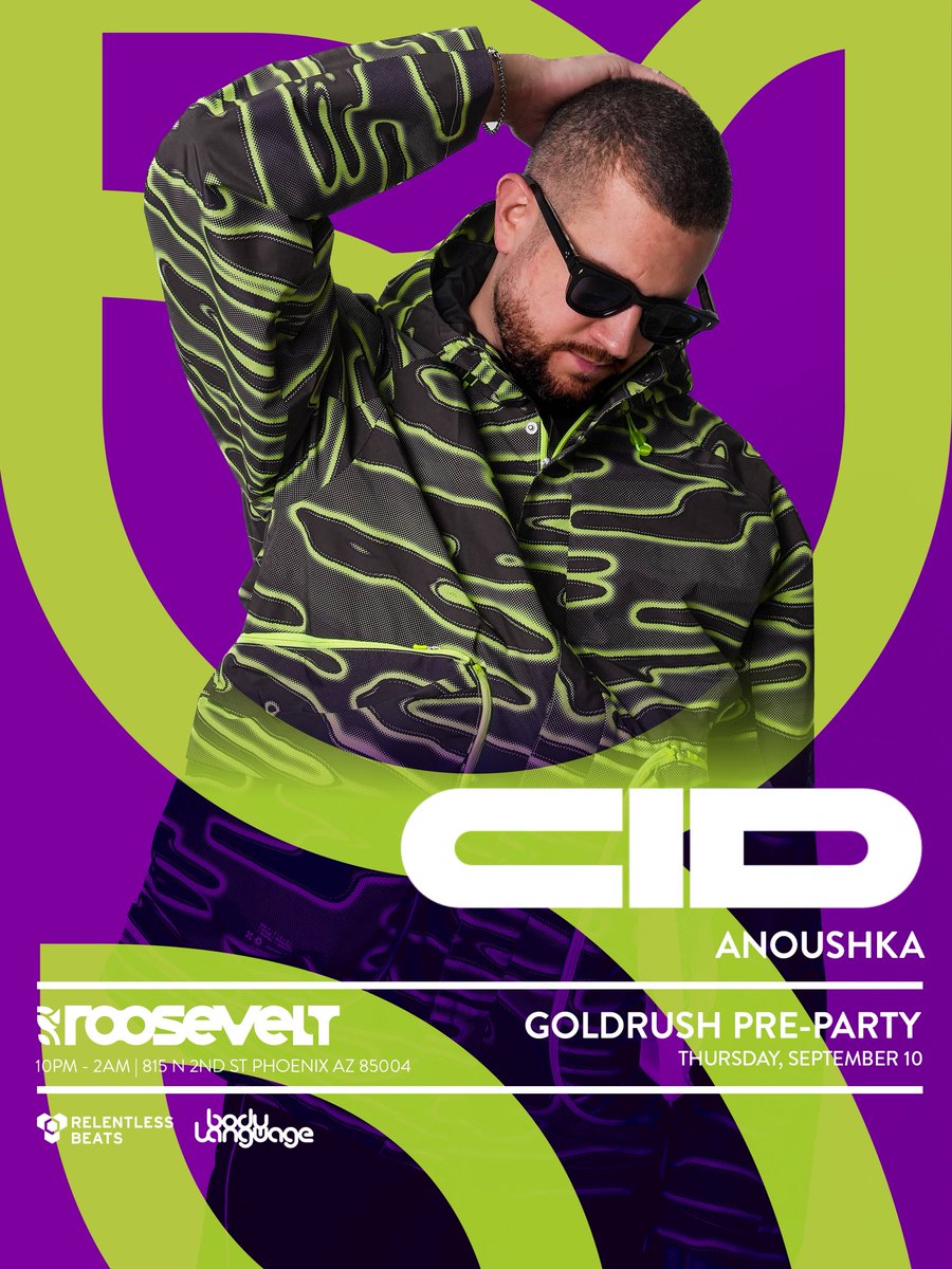 GoldrushFestAZ's tweet photo. Before we strike gold, we’re getting down with CID 🪩 Goldrush weekend starts next Thursday at Roosevelt

Get your tickets now → https://t.co/2rDfPaPCzj 🎟️ https://t.co/ze3UNpMTVy