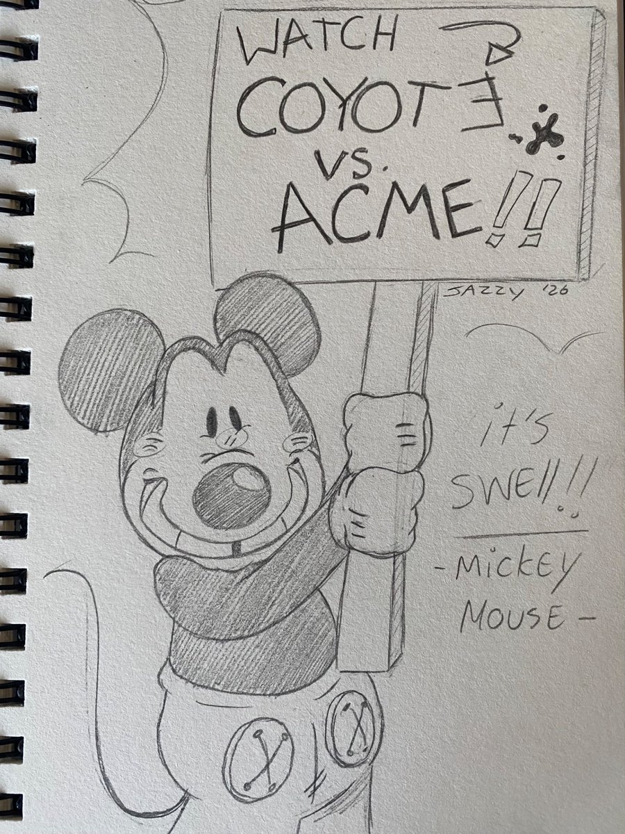 Jazzy_Mickey28's tweet photo. doing my part to boost the masterpiece that is Coyote Vs Acme https://t.co/PUvOScFbZG