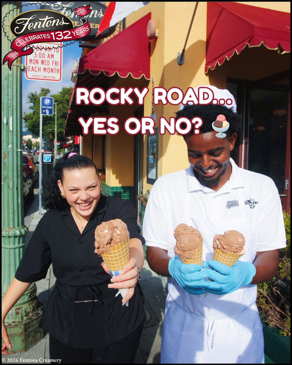 fentonscreamery's tweet photo. Rocky Road… yes or no? 🍨

Tell us where you stand!

.
.
.
.
.
.
.
.
.
.
#FentonsCreamery #RockyRoad #RockyRoadIceCream #IceCreamDebate #FentonsFavorites #IceCreamLovers https://t.co/7Kws4QfFFd