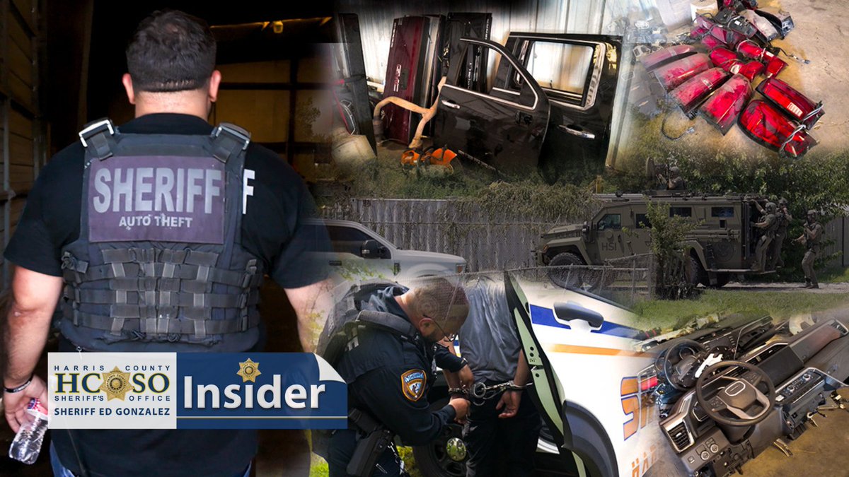 HCSOTexas's tweet photo. 📰 Read the HCSO Newsletter: https://t.co/X0NHj5tdXW

🚗 Ever wonder what happens to a stolen car after it disappears? Our latest newsletter breaks down how HCSO's Auto Theft Unit recovered 4 stolen vehicles and 252 parts from a suspected chop shop operation. https://t.co/AvxmHbtxfT