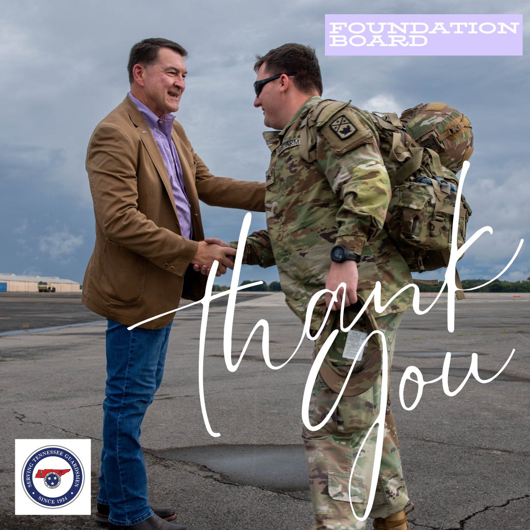 NGATNofficial's tweet photo. NGATN Foundation Spotlight

Through scholarships and benevolence efforts, the NGATN Foundation supports Tennessee’s Guard community. We’re grateful to our Foundation Board, donors, sponsors, and supporters for making this mission possible!

#NGATN #NGATNFoundation #GuardFamily https://t.co/NDSTW8K10z