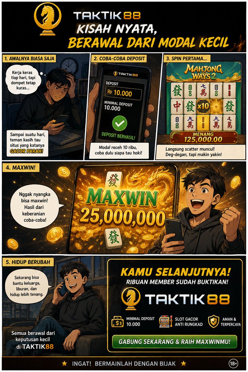 mrpoptart99's tweet photo. 🎰 SLOT GACOR HARI INI jangan sampai kelewatan!
🔎 Temukan TAKTIK88 di Google
📲 Link ➜ https://t.co/Zl3sfUn9XO
💎 Lihat update terbaru dan nikmati permainannya! ✨ https://t.co/8O43TAs7Re